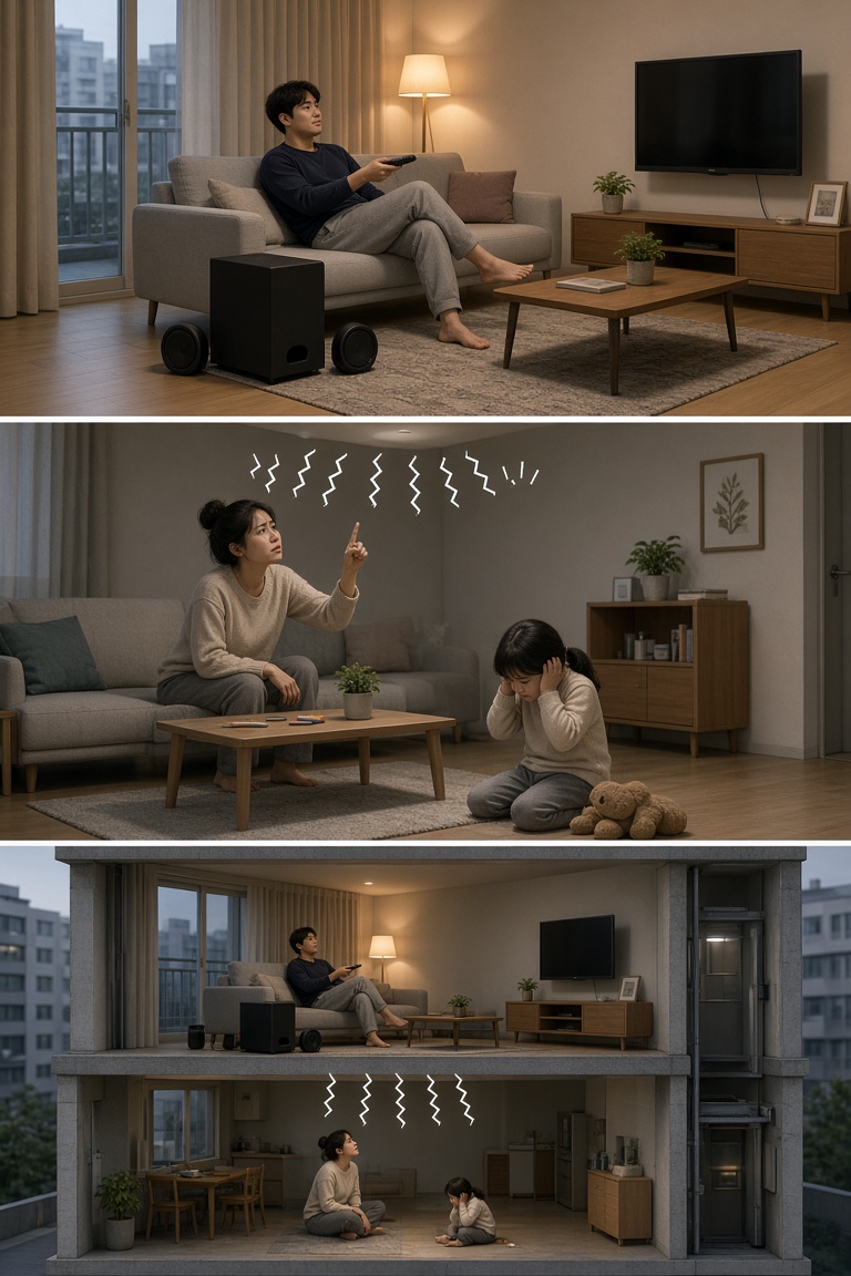 Inter-floor noise between neighbors in Korean apartments