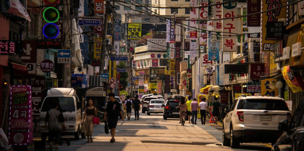 people walking on street